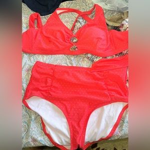 Neon High Waisted Bikini